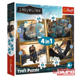 PUZZLE 4W1 SMOCZE DNI 34678 TREFL
