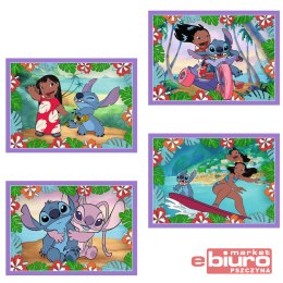 PUZZLE 4W1 SZALONY DZIEŃ LILO&STITCH TREFL