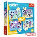 PUZZLE 4W1 ZABAWNE ZDARZENIA MYSZKI MIKI 34669 TRE
