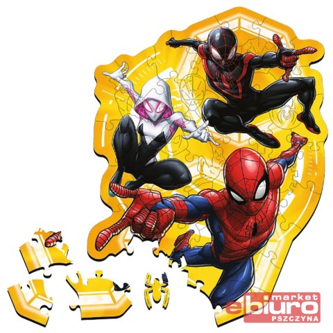 PUZZLE 50 DREWNIANE KONTUR SPIDER-MAN GOTOWY W AKC
