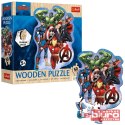 PUZZLE 50 DREWNIANE KONTUROWE PRZYGODY AVENGERS