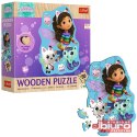 PUZZLE 50 DREWNIANE KONTUROWE WESOŁA GABBY TREFL