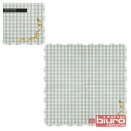 SERWETKI KRATKA Z KOKARDKĄ 33X33CM MIX A'12 PARTY