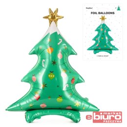 STOJĄCY BALON FOLIOWY CHOINKA 78X94CM MIX PARTYDEC