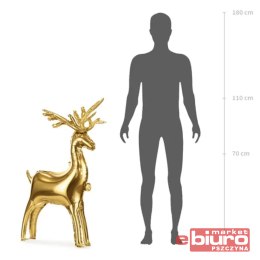 STOJĄCY BALON FOLIOWY RENIFER 124X80CM ZŁOTY PARTY