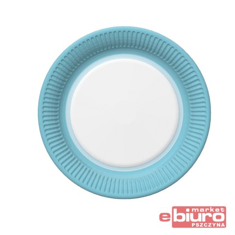 TALERZYKI PAPIER ŚR 180MM A'8 NIEBIESKA RAMKA POL