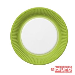 TALERZYKI PAPIER ŚR 180MM A'8 ZIELONA RAMKA POL