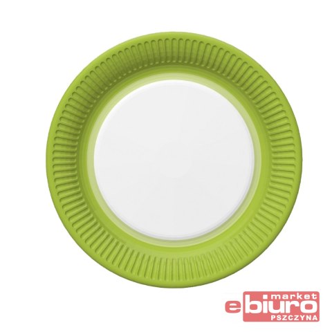 TALERZYKI PAPIER ŚR 180MM A'8 ZIELONA RAMKA POL