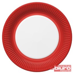 TALERZYKI PAPIER ŚR 227MM A'8 CZERWONA RAMKA POL