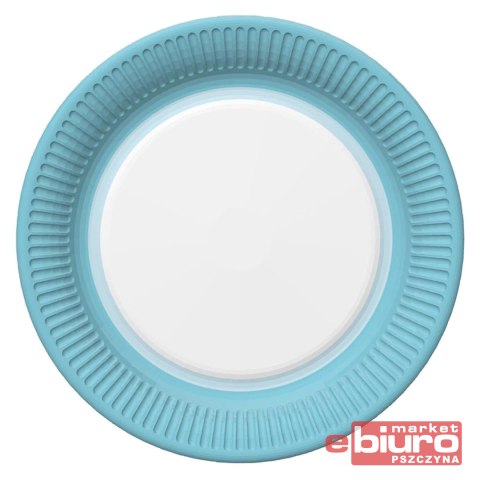 TALERZYKI PAPIER ŚR 227MM A'8 NIEBIESKA RAMKA POL