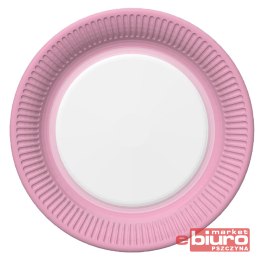 TALERZYKI PAPIER ŚR 227MM A'8 RÓŻOWA RAMKA POL