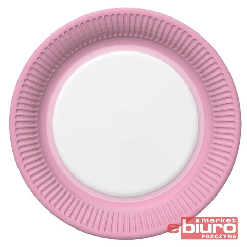 TALERZYKI PAPIER ŚR 227MM A'8 RÓŻOWA RAMKA POL
