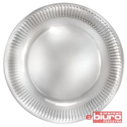 TALERZYKI PAPIER ŚR 227MM A'8 SREBRNY POL