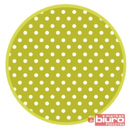 TALERZYKI PAPIER ŚR 227MM A'8 ZIELONY GROSZKI POL
