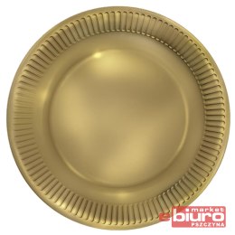 TALERZYKI PAPIER ŚR 227MM A'8 ZŁOTY POL