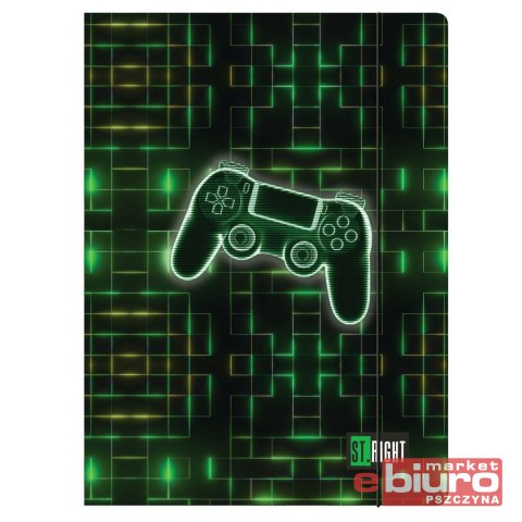 TECZKA Z GUMKĄ A4 300G/M2 STRIGHT NEON PAD