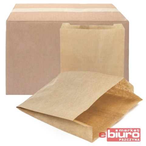 TORBA PAPIEROWA FAŁDOWA BRĄZOWA 150x55x290 A'1000