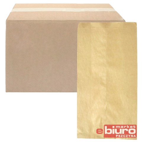 TORBA PAPIEROWA FAŁDOWA BRĄZOWA 180X80X380 A'1000