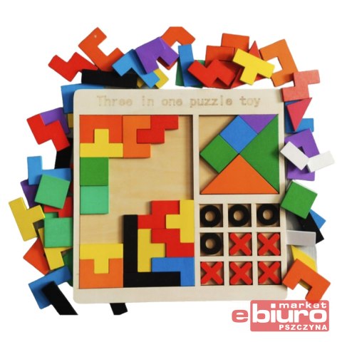 UKŁADANKA DREWNIANA 3W1 NORIMPEX