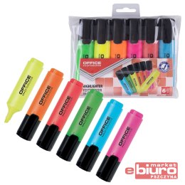 ZAKREŚLACZ OFFICE PRODUCTS 2-5MM KOMPLET 6SZT W ET