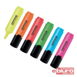 ZAKREŚLACZ OFFICE PRODUCTS 2-5MM KOMPLET 6SZT W ET