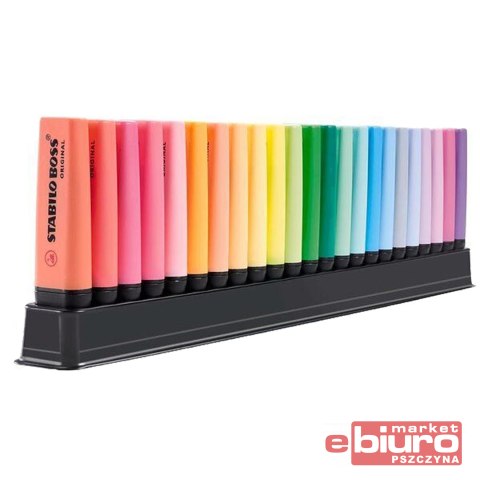 ZAKREŚLACZ STABILO BOSS ARTY Z PODSTAWKĄ 23SZT.