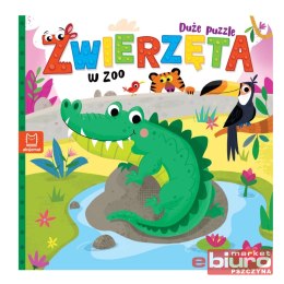 ZWIERZĘTA W ZOO DUŻE PUZZLE AKSJOMAT