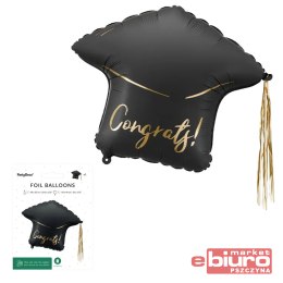 BALON FOLIOWY CZAPKA CONGRATS 60X55CM MIX PARTYDEC