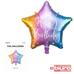 BALON FOLIOWY HAPPY BIRTHDAY 40CM MIX PARTYDECO