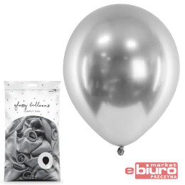 BALONY GLOSSY 30CM SREBRNY A'50 PARTYDECO