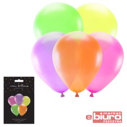 BALONY NEONOWE 25CM MIX A'5 PARTYDECO