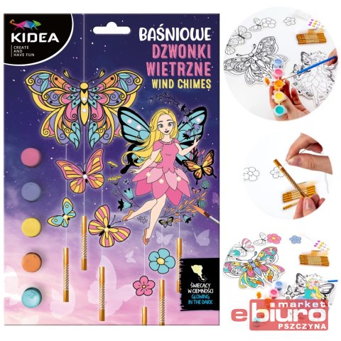 BAŚNIOWE DZWONKI WIETRZNE ŚWIECĄCE W CIEMNOŚCI