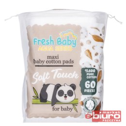 PŁATKI KOSMETYCZNE BAWEŁNIANE FRESH BABY AQUA SERIES 60 SZTUK