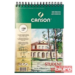 BLOK RYSUNKOWY STUDENT FAKT A4 150G 50A SPIR CANS