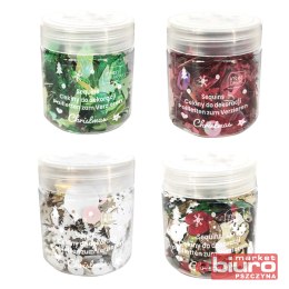 CEKINY DO DEKORACJI 30G CHRISTMAS INTERDRUK