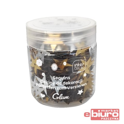 CEKINY DO DEKORACJI 30G GLAM INTERDRUK