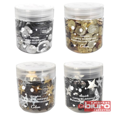 CEKINY DO DEKORACJI 30G GLAM INTERDRUK