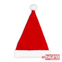 CZAPKA MIKOŁAJA PLUSZOWA 30X44CM GODAN