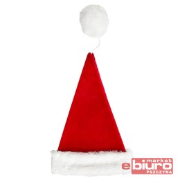 CZAPKA MIKOŁAJA PLUSZOWA 31X41CM GODAN