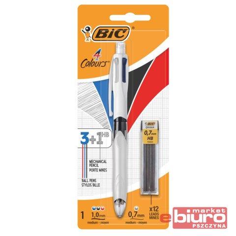 DŁUGOPIS 4 COLOURS Z OŁÓWKIEM BL1 BIC