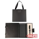 DŁUGOPIS + NOTES W ETUI PREMIUM CZARN/ZŁOTY CRESCO