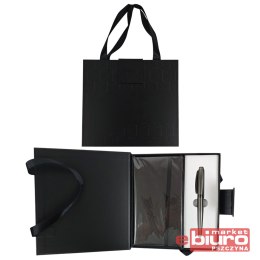 DŁUGOPIS + NOTES W ETUI PREMIUM GRAFIT CRESCO