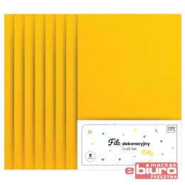 FILC DEKORACYJNY 8SZT ŻÓŁTY INTERDRUK