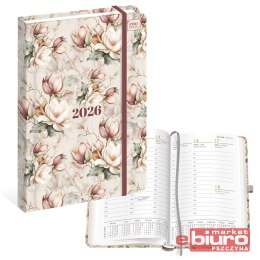 KALENDARZ KSIĄŻKOWY A5 192 MAT+UV MAGNOLIA INT