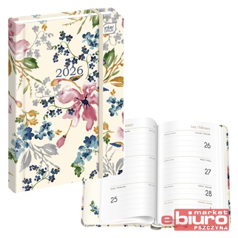 KALENDARZ KSIĄŻKOWY A6 192 MAT+UV BLOSSOM INT