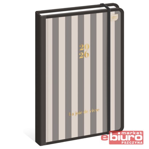 KALENDARZ KSIĄŻKOWY B5 192 METAL STRIPES INTERDRU