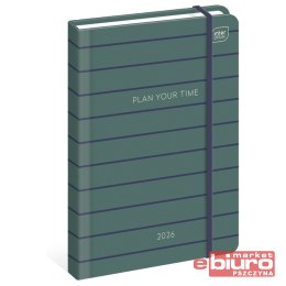 KALENDARZ KSIĄŻKOWY B6 192 MAT+UV NAVY INTERDRUK