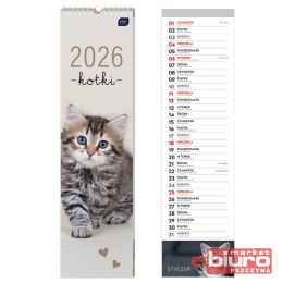 KALENDARZ PASKOWY 13,5X50CM KOTY INTERDRUK