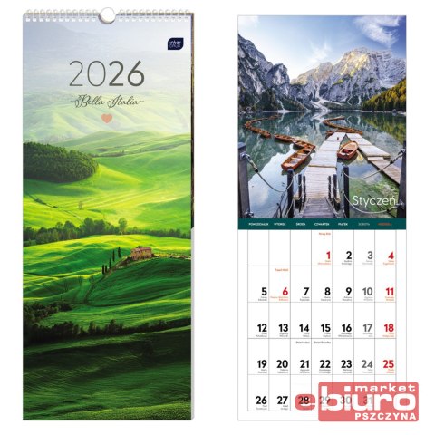 KALENDARZ PASKOWY 17X41CM WIDOKI INTERDRUK