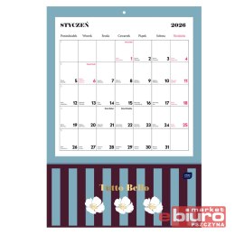 KALENDARZ ŚCIENNY Z KIESZ 28X40CM TUTTO INTERDRUK